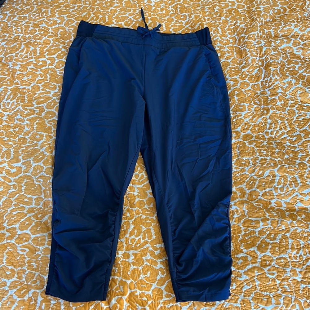 Blue athletic joggers